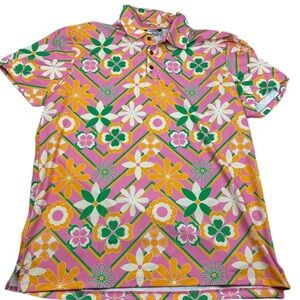 NWT! Kenny Flowers Acapulco Polo Golf Shirt Size Large